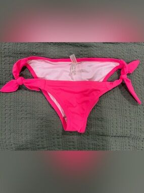 Victoria's Secret Hot Pink Side Tie Bikini Bottoms X-Small